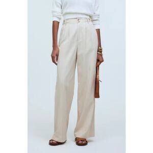 NWT The Harlow Wide Leg Pant in Harvest Moon Tan Beige Trouser Size 10